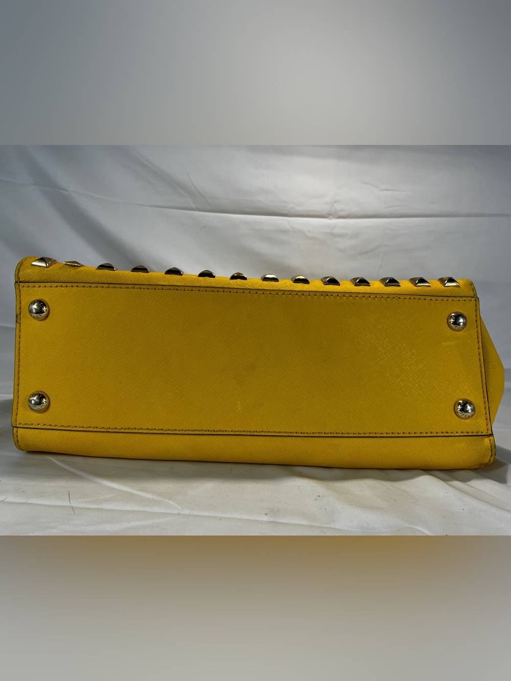 Michael Kors Hamilton Pyramid Studded Citrus Tote Crossbody - Picture 10 of 16